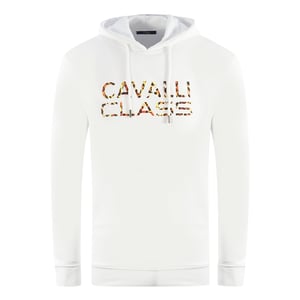Cavalli Class Merkenlogo Witte Hoodie