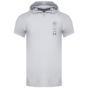Under Armour Run Anywhere Heren Off White Hooded T-shirt