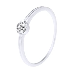 Solitaire Diamonds 0.040 Cts White Gold