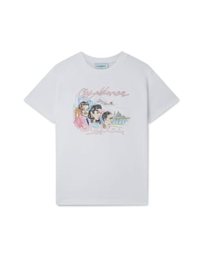 Casablanca La Liaison Design wit T-shirt