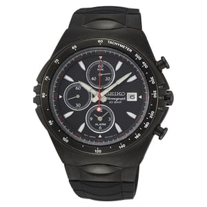 Seiko Macchina Sportiva herenhorloge Zwart SNAF87P1