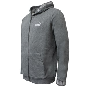 Puma Amplified Hooded Jacket Heren Grijs Casual Track Top 844792 03