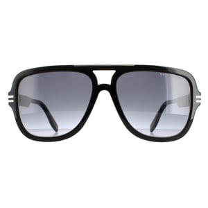 Marc Jacobs Aviator Mannen Zwart donkergrijze gradiënt Marc 637/s