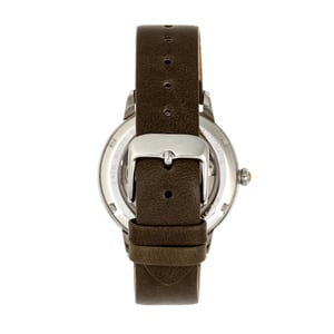 Keizerin Diana automatisch gegraveerd MOP horloge met leren band
