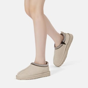 EVER AU Dames Leren Pantoffels - Wigeon