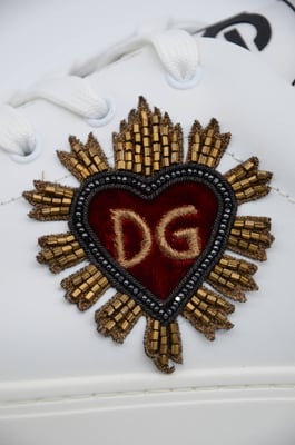 Dolce & Gabbana Heren Geborduurde Lage Sneakers