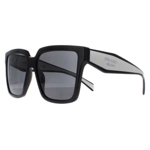 Prada PR24ZS 1AB5S0 zwarte donkergrijze zonnebril