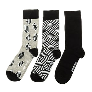Pack-3 High-top sokken met anti-drukmanchet JF3LSMC01-MULTICOLOR man