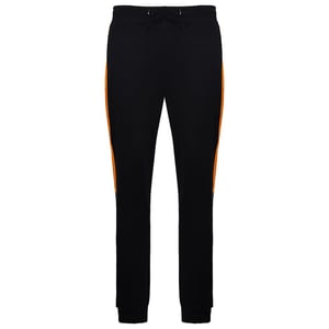 Devote Londen Ronnie Heren Zwart/Oranje Track Broek