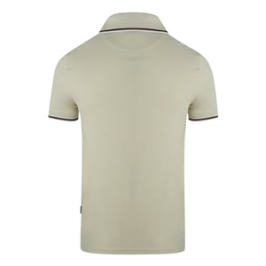 Beige poloshirt met merklogo van Aquascutum