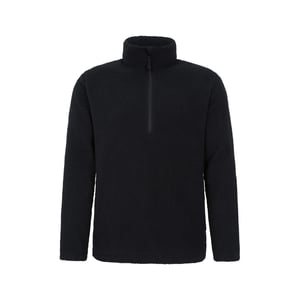 Mountain Warehouse Heren Ted Borg Half Zip Fleece Top (Zwart)