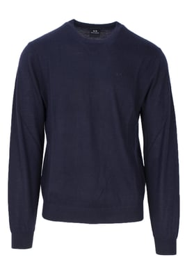 Armani Exchange Heren Gebreide Trui In Blauw
