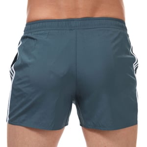 Men's adidas 3-Stripes CLX Swim Shorts in Petrol