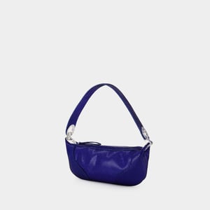 Tas Hobo Mini Amira - By Far - Leer - Blauw