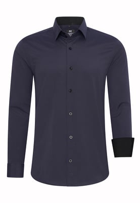 Rusty Neal Overhemden Overhemd Slim Fit Blauw