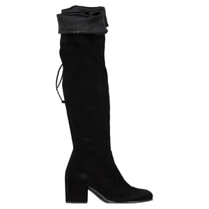Stuart Weitzman Kniehoge Laarzen in Zwart Suède