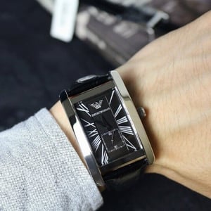 Emporio Armani AR0143 Klassiek Zwart Herenhorloge
