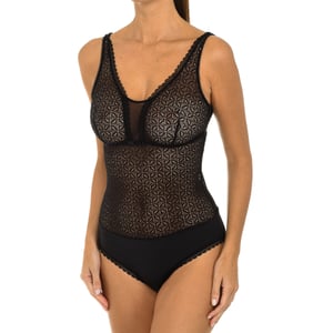Daily Glam Trendy kanten bodysuit met bandjes D07M7 vrouw