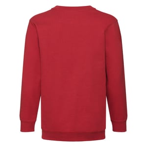 Fruit of the Loom Kinder/Kids Premium Sweatshirt met Inzetstuk (Rood)