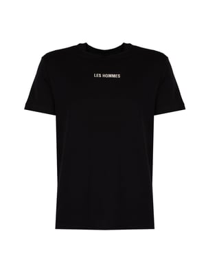 Les Hommes T-Shirt Embrodery Mannen zwart
