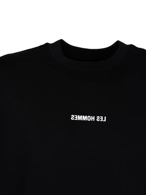 Les Hommes T-Shirt Happy Pictures Mannen zwart
