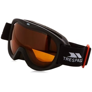 Trespass Kinderen/Kinderen Hijinx Dubbele Lens Skibril (Mat zwart frame)