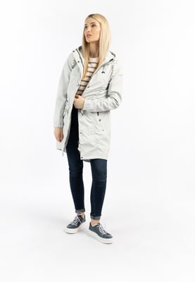 Schmuddelwedda Mackintosh bridgeport Dames Grijs wit-280