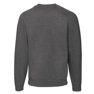 Fruit of the Loom Heren Klassiek 80/20 Raglan Sweatshirt (Donkere Heide Grijs)