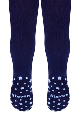 Steven - Zachte antislip katoenen maillot voor baby's - Sterren (Marine)