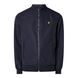 Lyle & Scott Outdoorjas Mesh Backed Funnel Neck Jacket Blauw