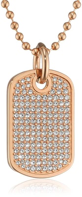 Tommy Hilfiger 'Finec' Dames RVS Ketting met hanger - Roze 2700749