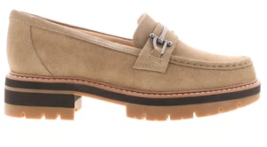 Clarks Dames Platte Schoenen Orianna Bit Leren Instapper beige