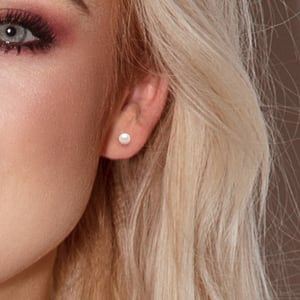 Oorbellen Pearl Zoetwater 5-6mm White 925