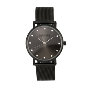 Sophie & Freda Savannah mesh armbandhorloge met Swarovski-kristallen