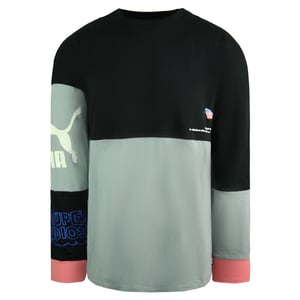 Puma x Kidsuper Studios Lange Mouw Crew Zwart Heren Voetbal Club Top 598464 01
