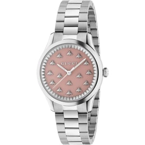 Gucci YA1265033 G-Timeless Roze Wijzerplaat Dames Horloge