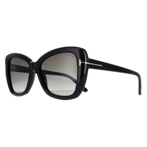 Tom Ford Maeve FT1008 01B glanzend zwart smoke gradient zonnebril