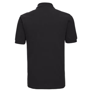 Russell Heren Klassiek Piqué Katoenen Polo Shirt (Zwart)