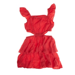 Korte jurk met zijsplitten 664962 dames