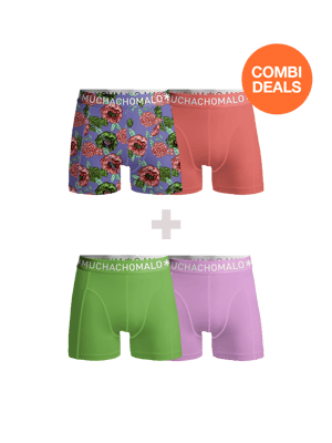 Muchachomalo Heren Boxershorts - 2+2 Pack - Mannen Onderbroeken
