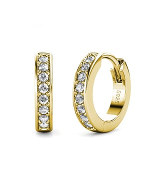 Circle Hoop Earrings - Oostenrijks kristal