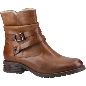 Hush Puppies Piper Leren Dameslaarzen Tan