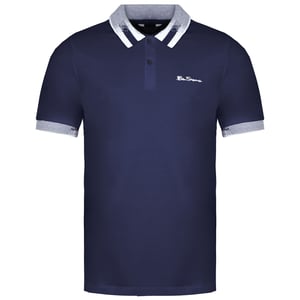 Ben Sherman Kraag Rente Heren Navy Polo Shirt