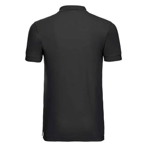 Russell Heren Piqué Stretch Poloshirt (Zwart)