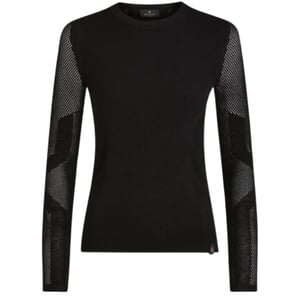 Belstaff Kai zwart T-shirt met ronde hals en lange mouwen