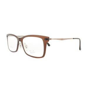 Ray-banbril RX 7039 5450 Dark Matt Brown Mens Dames 53 mm