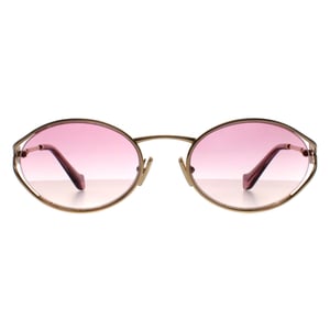 Miu Miu MU52YS 5AK06S goud bruin gradiÃ«nt violet zonnebril
