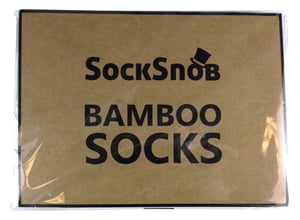 Set van 4 zachte, ademende herensokken van bamboe - Marine