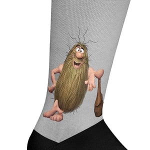 Lange uniseks sokken met elastische print