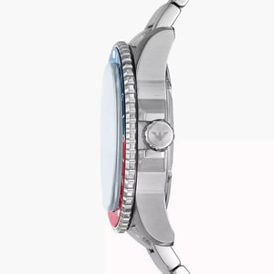 Emporio Armani Sea Explorer Heren Horloge Zilverkleurig AR11590